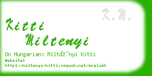 kitti miltenyi business card